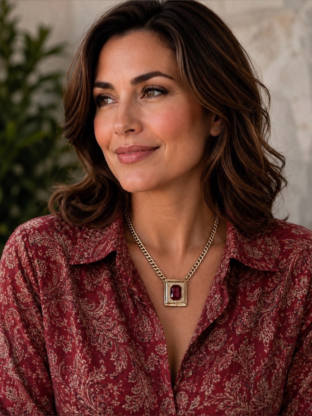 Red gem necklace